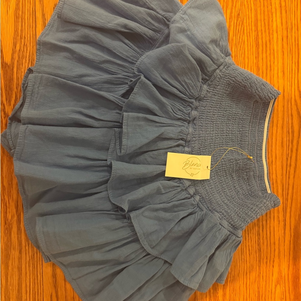 Blue Ruffled Dress